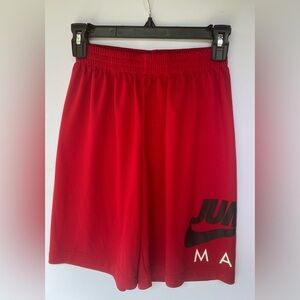 Nike Air Jordan Jumpman Red Mesh Athletic Shorts Boys Size Large